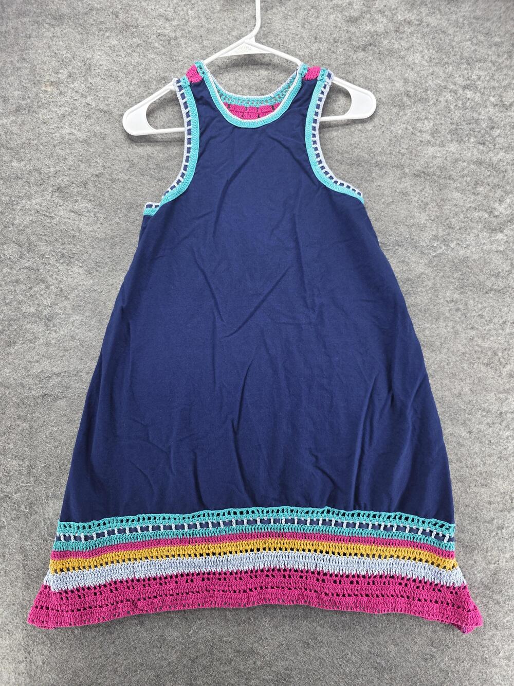 Akemi + Kin Dress Womens XS Blue Striped Sundress Tank A-Line Knee Length